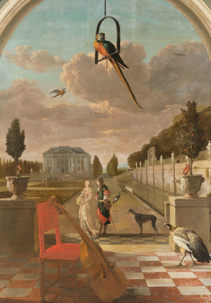 Parc avec maison de campagne - Jan Baptist Weenix