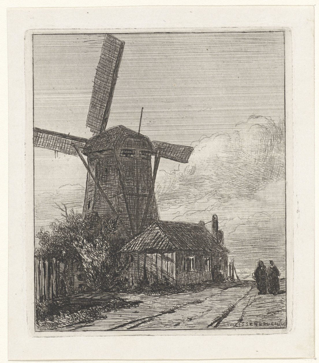 Vue du chemin de halage à La Haye - Jan Weissenbruch