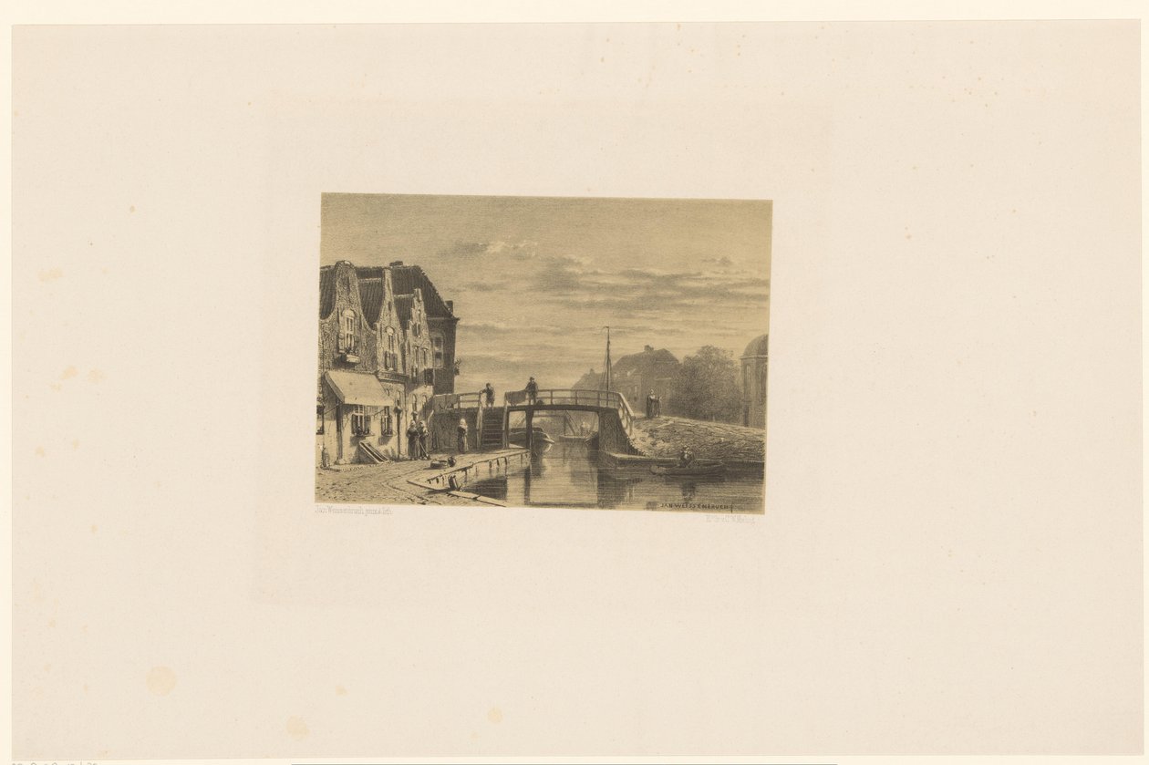 Vue de la ville avec canal - Jan Weissenbruch