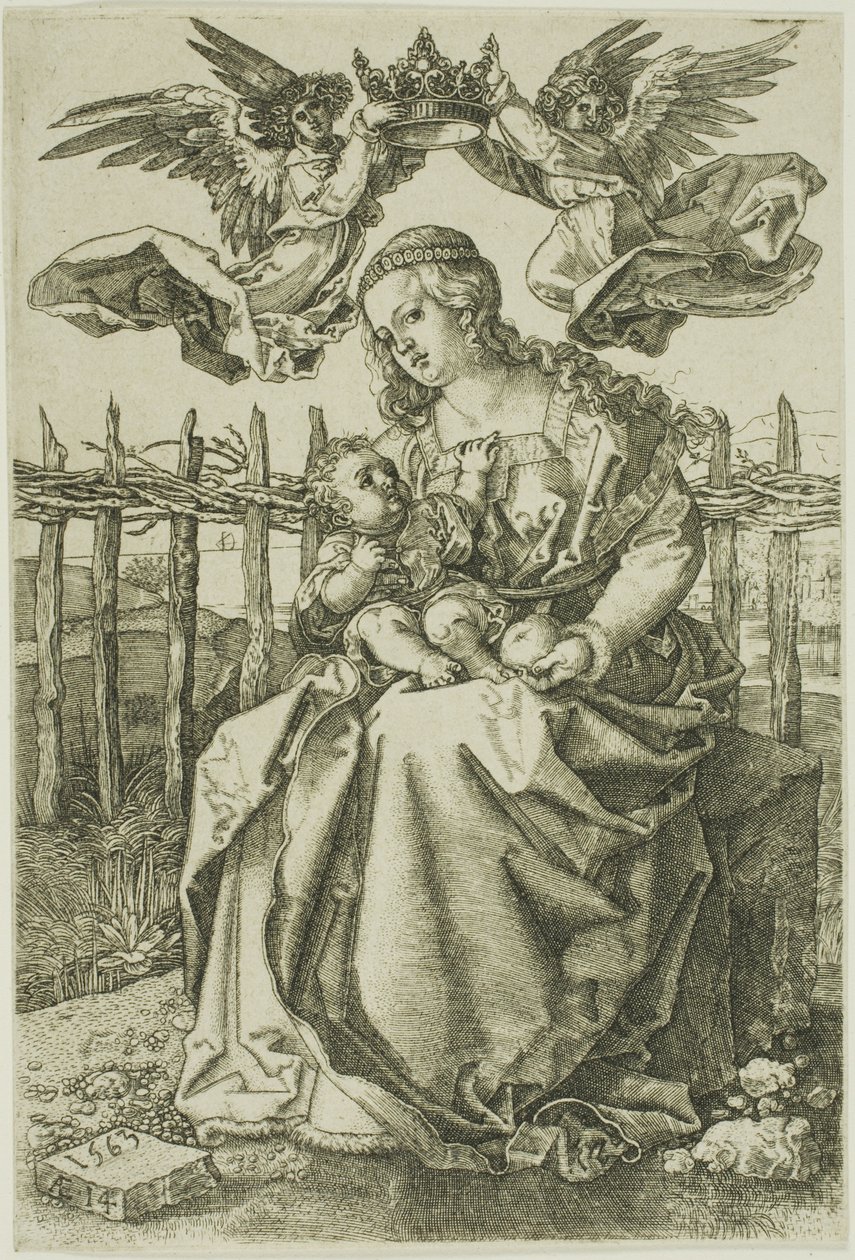 Madonna couronnée par deux anges - Jan Wierix