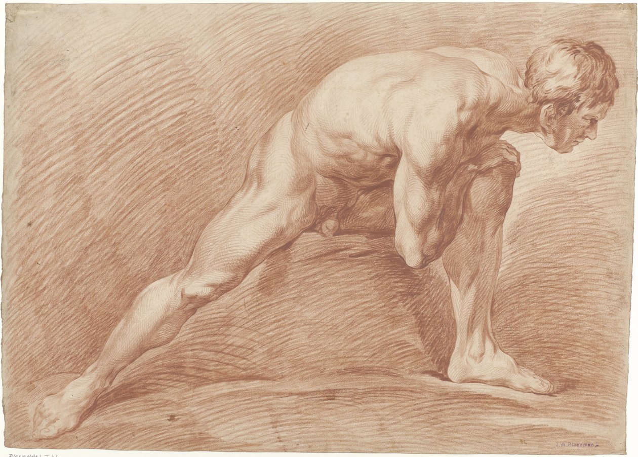 Homme nu debout, jambes écartées - Jan Willem Pieneman