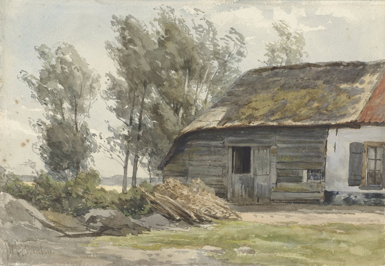 Ferme paysanne avec grange - Jan Willem van Borselen