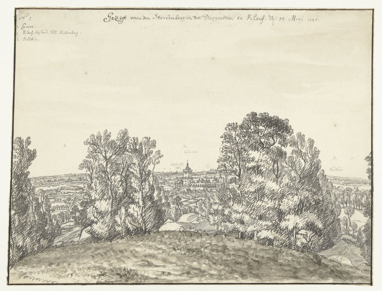 Vue de Sterrenberg sur Clèves - Jan de Beijer