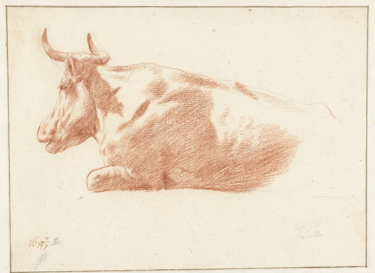 Vache couchée - Jan de Bray
