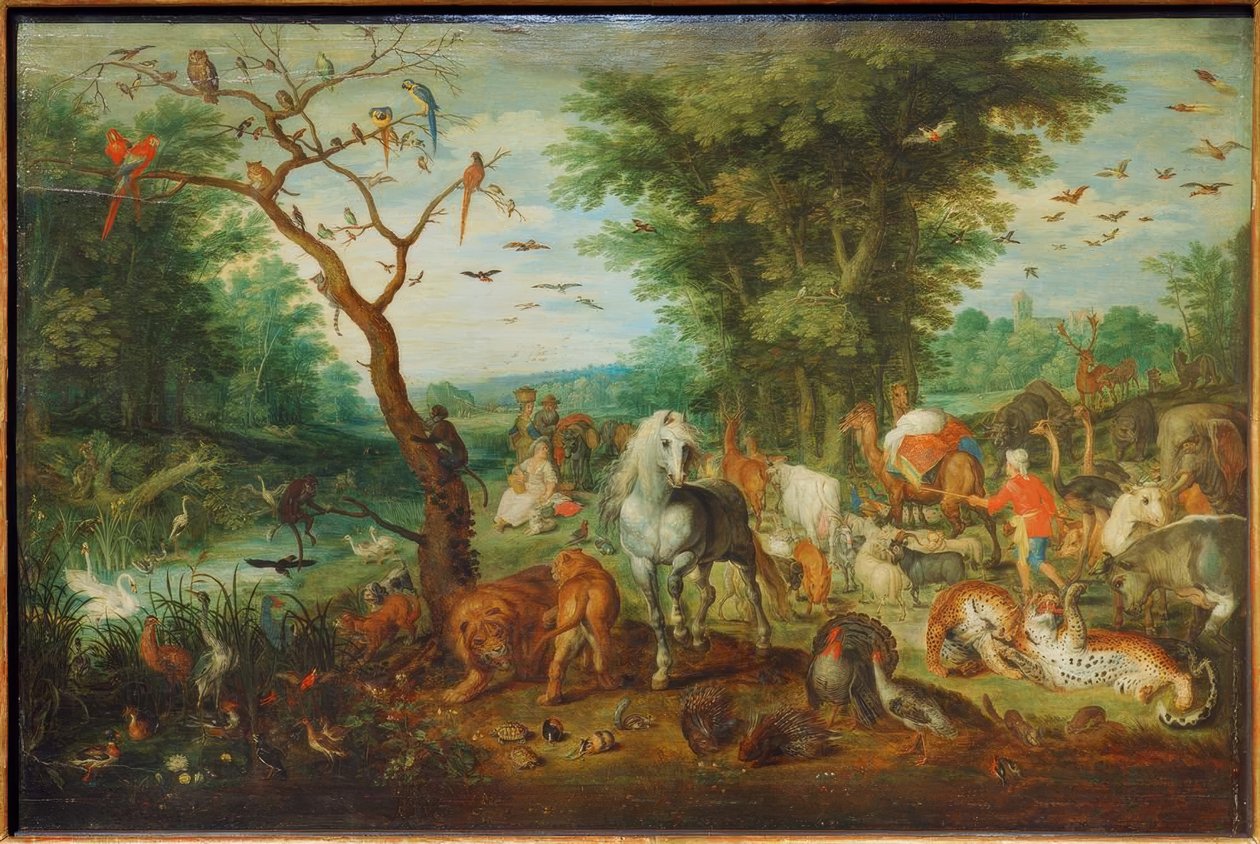 Paysage paradisiaque avec arche de Noé - Jan the Elder Brueghel