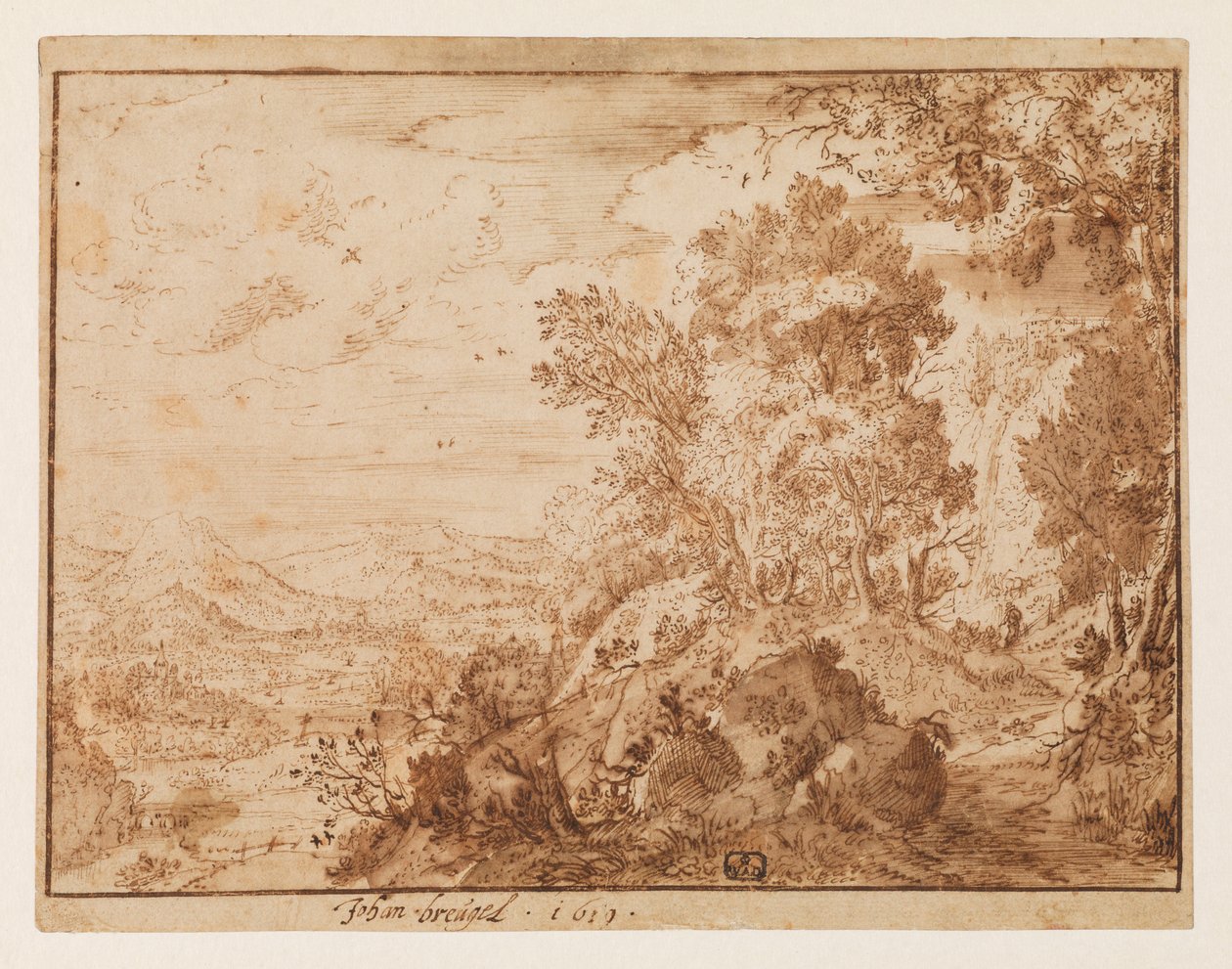 Paysage de colline, 1619 - Jan Brueghel the Younger