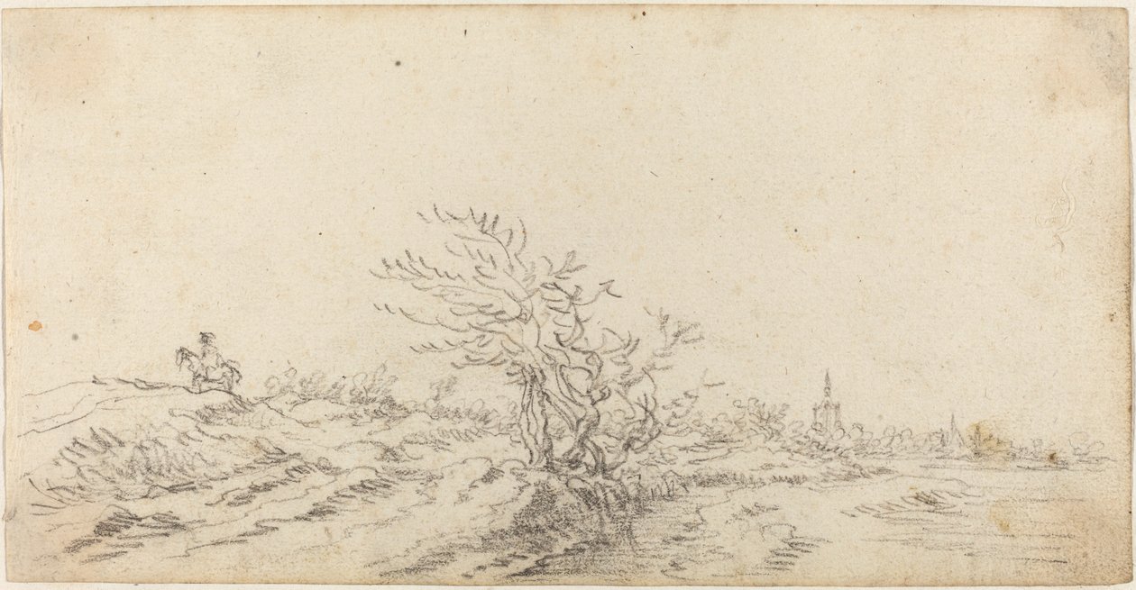 Cavalier parmi les dunes - Jan van Goyen