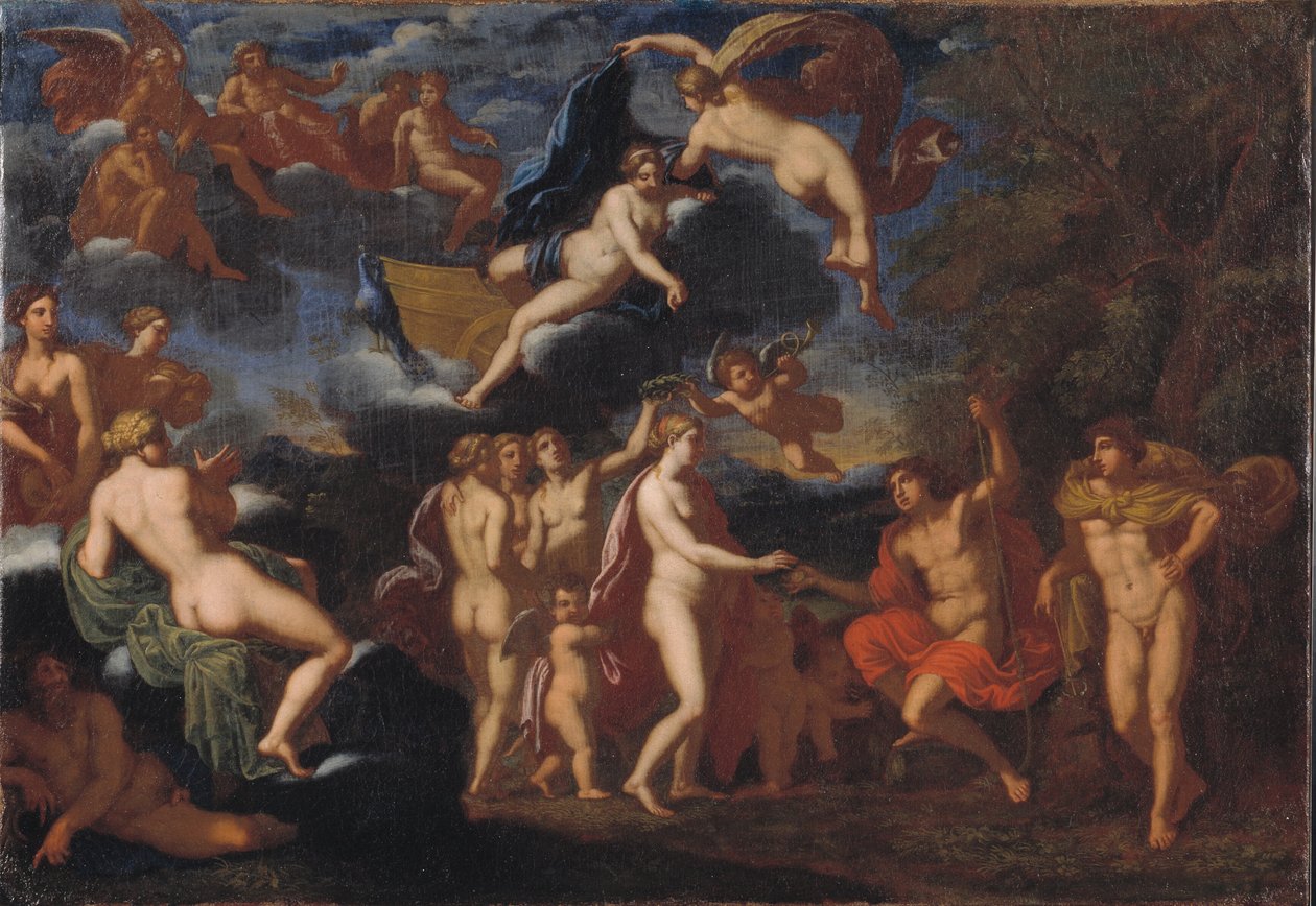 Paris donnant la pomme à Vénus - Jan van Haensbergen