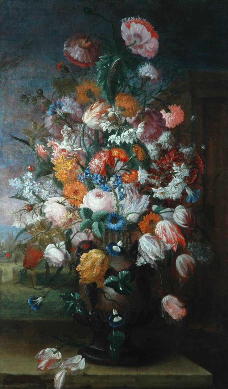 Fleurs, Études avec des Iris, 1682 - Jan van Huysum