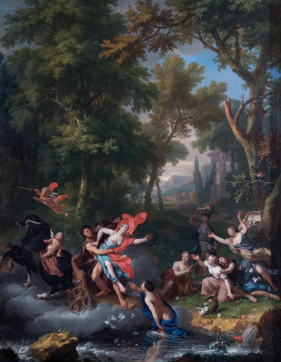 Le Viol de Proserpine, XVIIIe siècle - Jan van Huysum