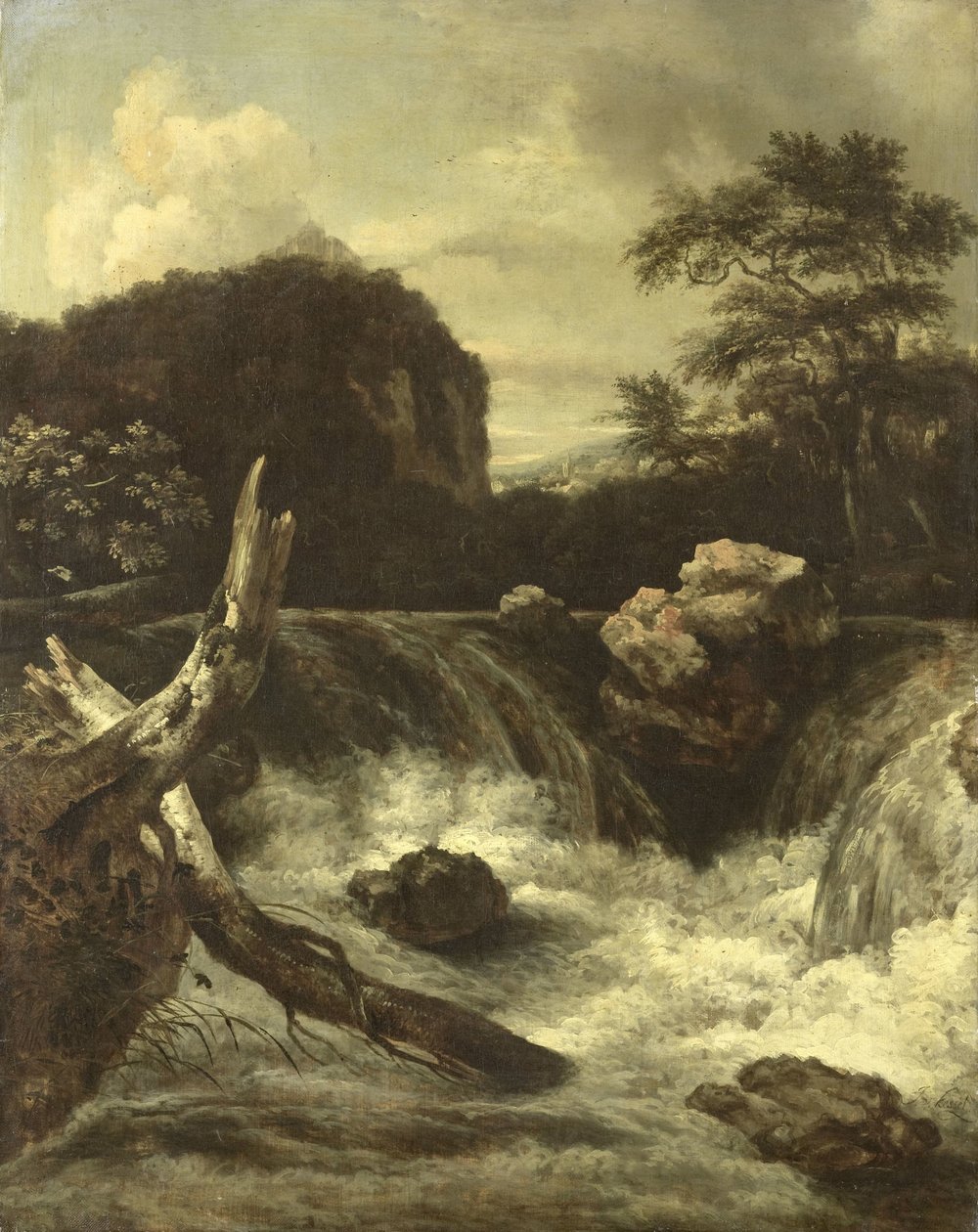 Une cascade - Jan van  Kessel