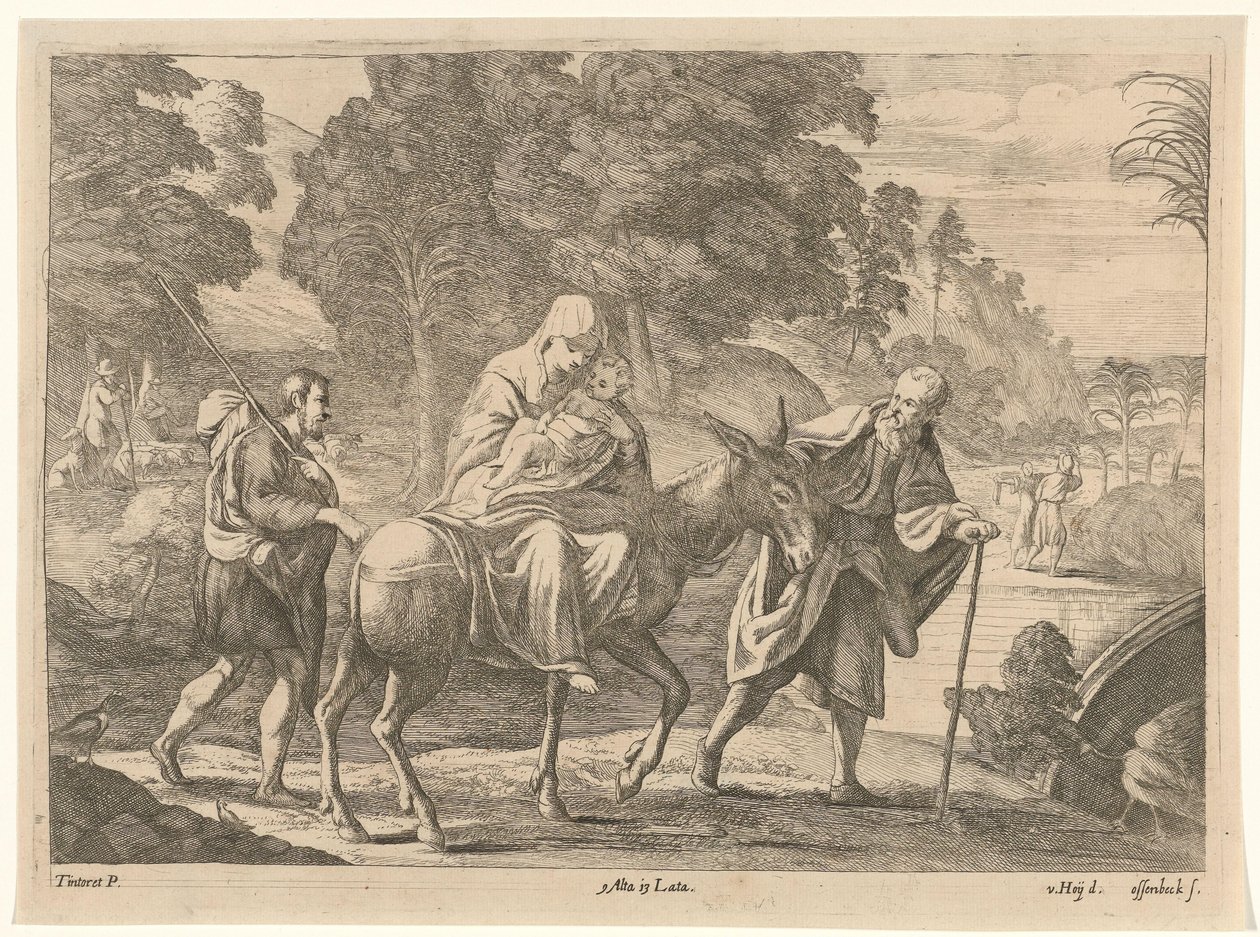 Fuite en Égypte - Jan van Ossenbeeck