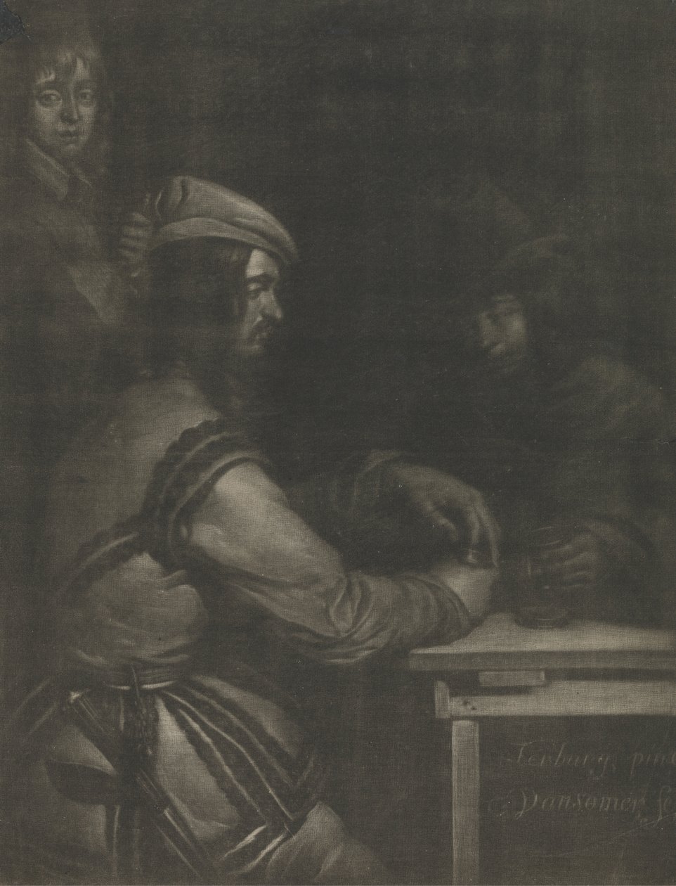 Scène dans une auberge - Jan van Somer