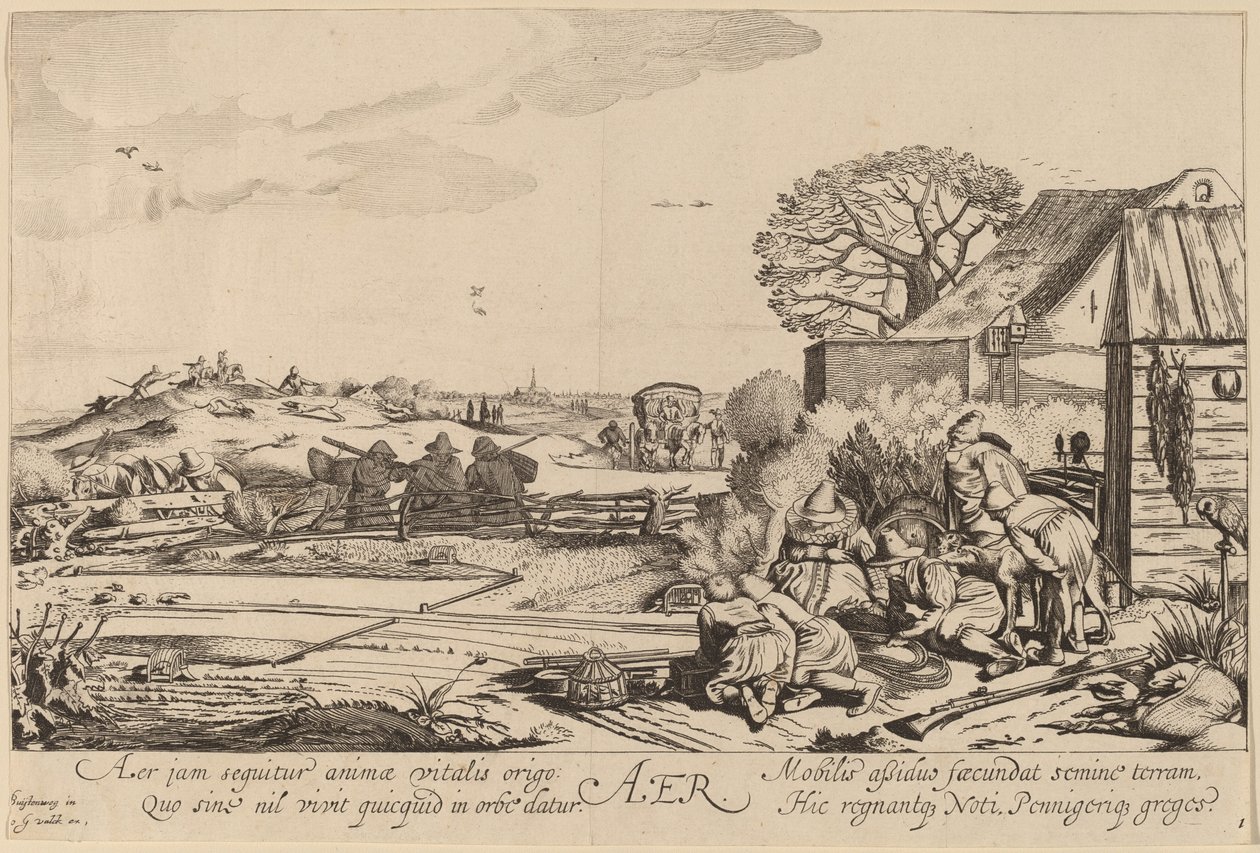 Air - Jan van de Velde II after Willem Buytewech