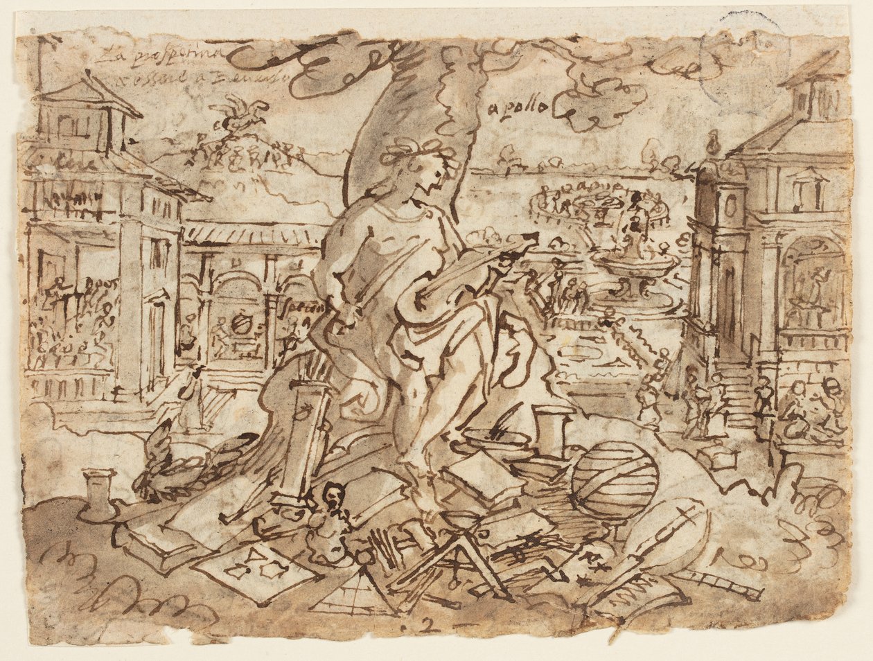 Apollon (Litterae) - Jan van der Straet, called Stradanus