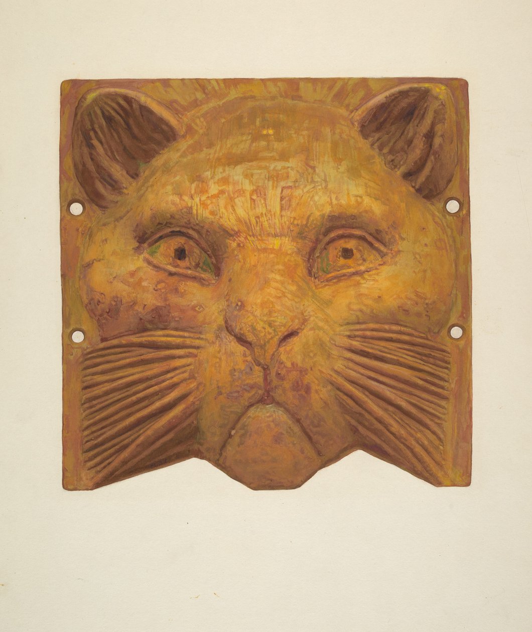 Tête de chat en fonte - Jane Iverson