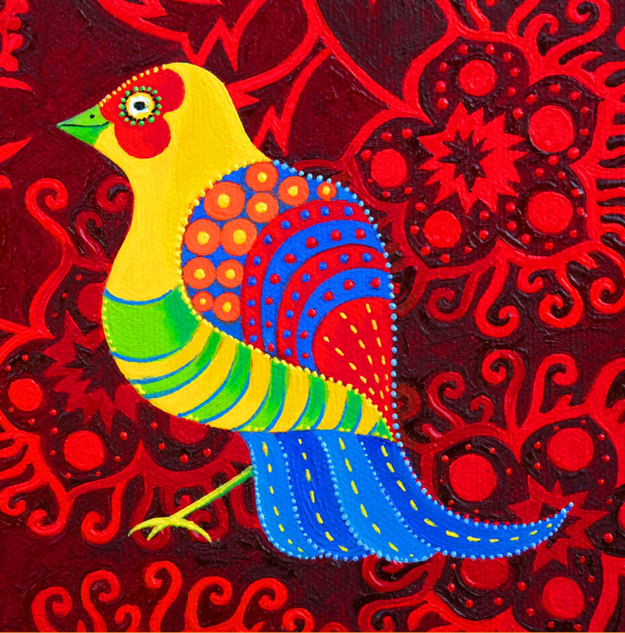 Oiseau à queue bleue - Jane Tattersfield