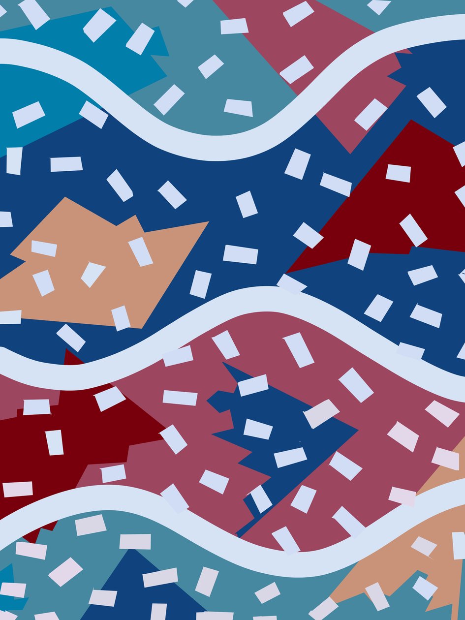 Vague colorée de piscine - Jane Willingale