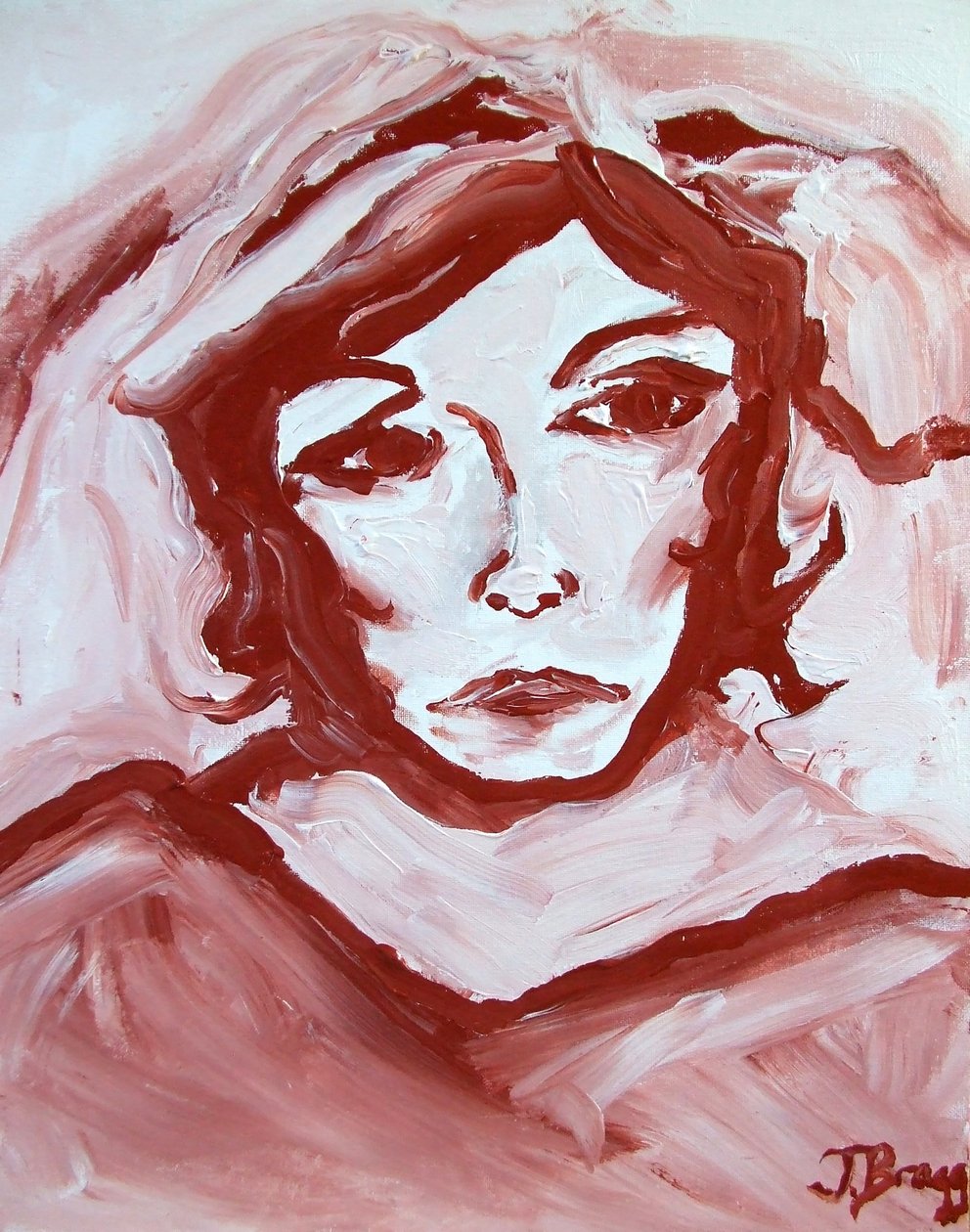 Miss Havisham, vers 2000 (acrylique sur toile) - Janel Bragg