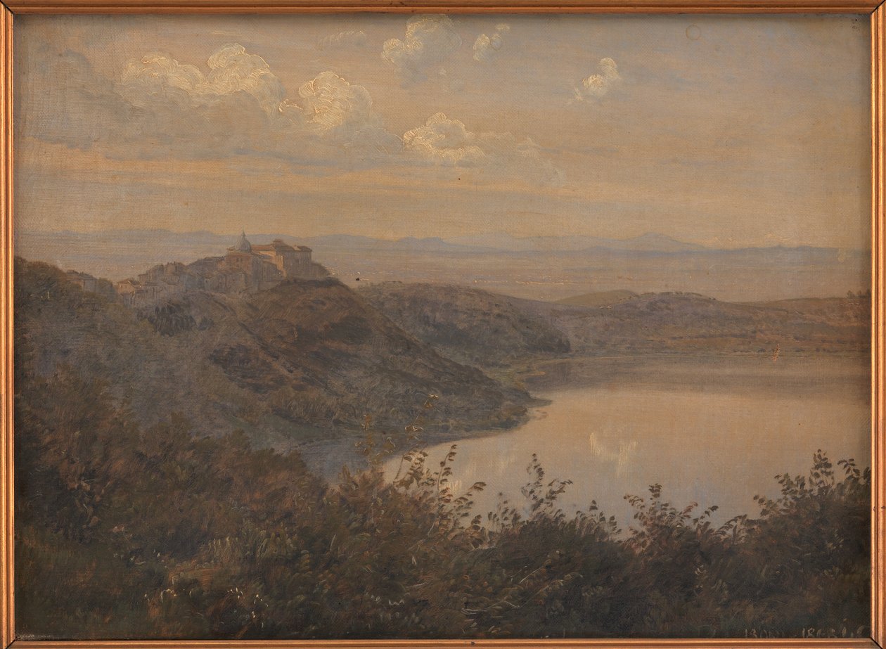 Vue vers Castel Gandolfo, Italie - Janus La Cour