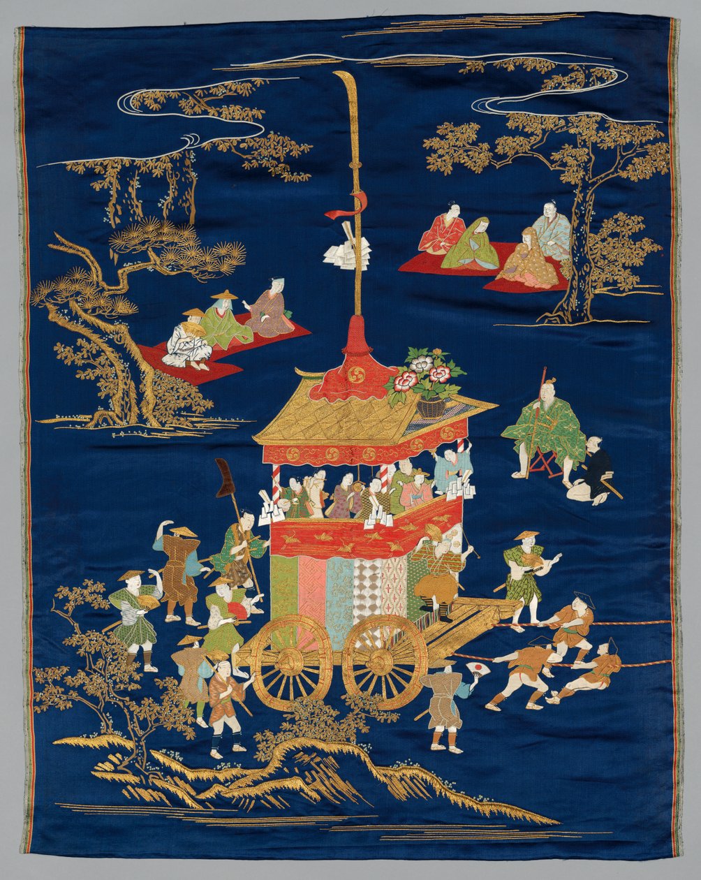 Fukusa brodé - Japan, late 19th early 20th century