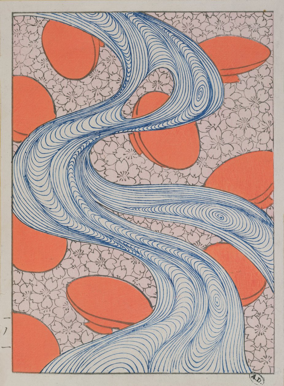 Motif de tissu, fin du XIXe siècle - Japanese School