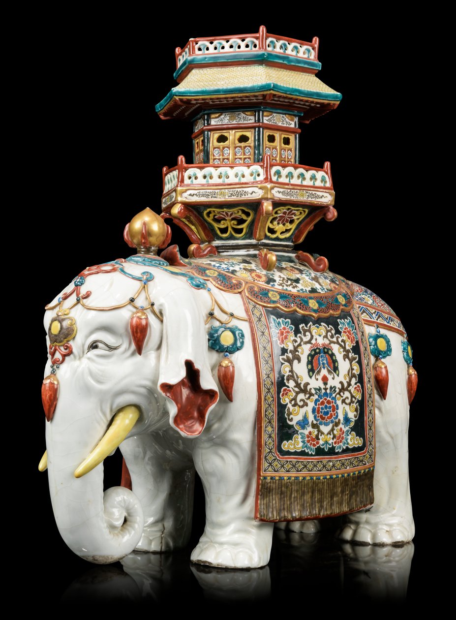 Éléphant de style Kakiemon - Japanese School