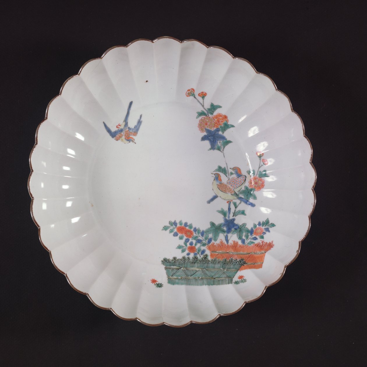 Grand plat Kakiemon, période Edo - Japanese School