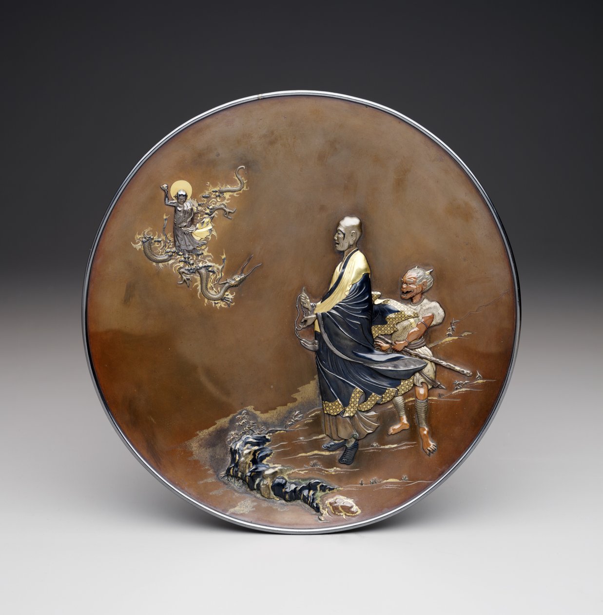 Plaque, période Meiji, vers 1870 - Japanese School