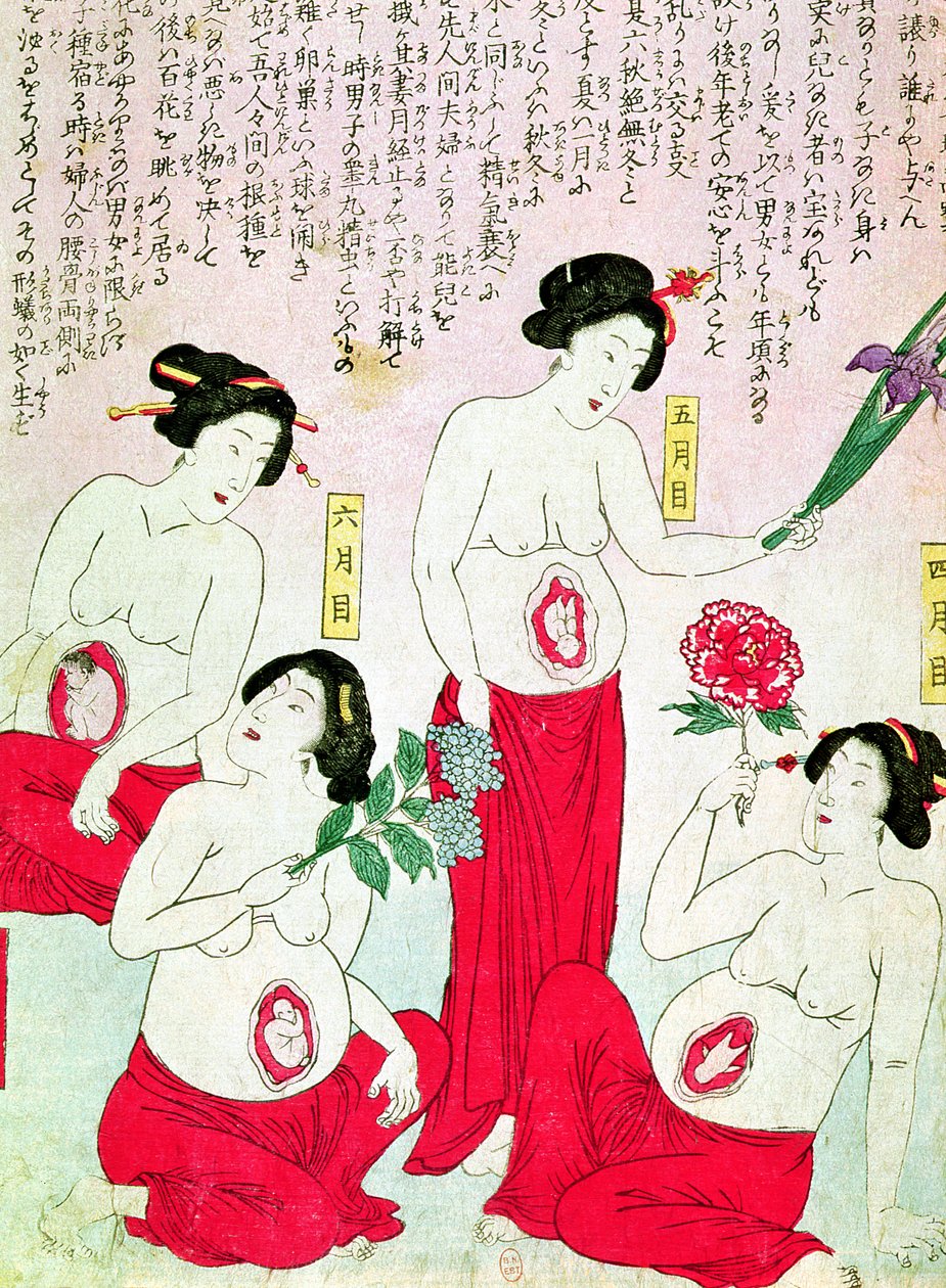 Femmes enceintes, 1881 - Japanese School