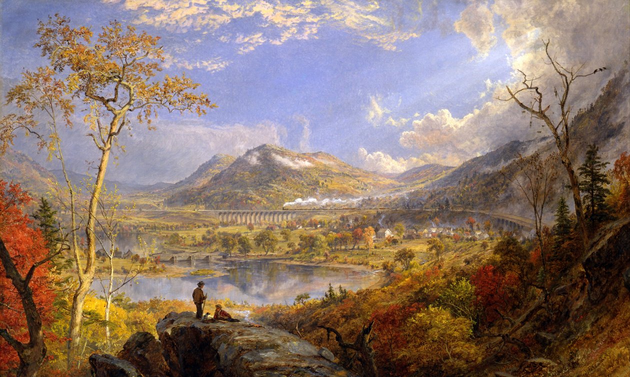 Viaduc de Starrucca, Pennsylvanie - Jasper Francis Cropsey