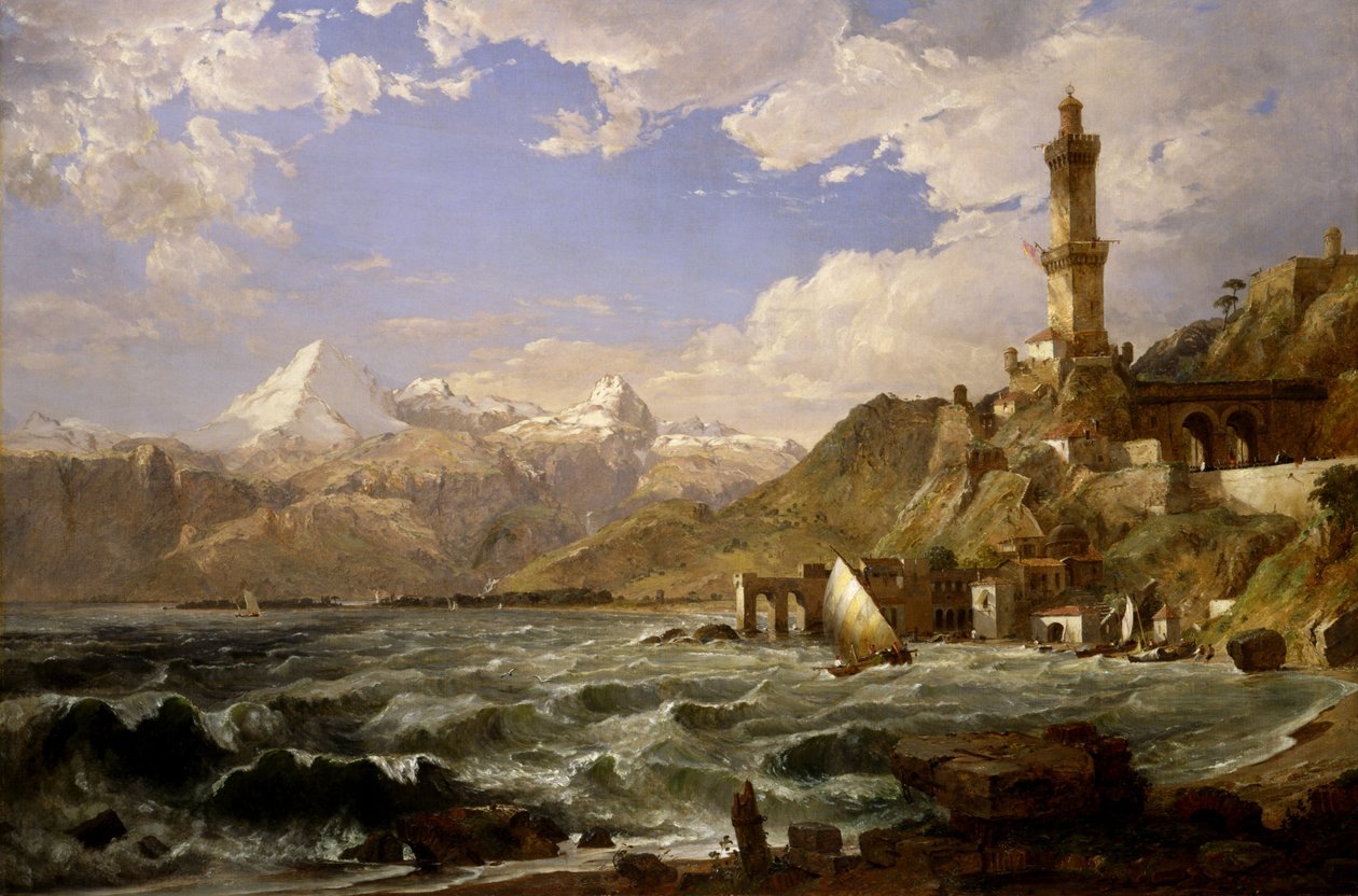 La côte de Gênes - Jasper Francis Cropsey
