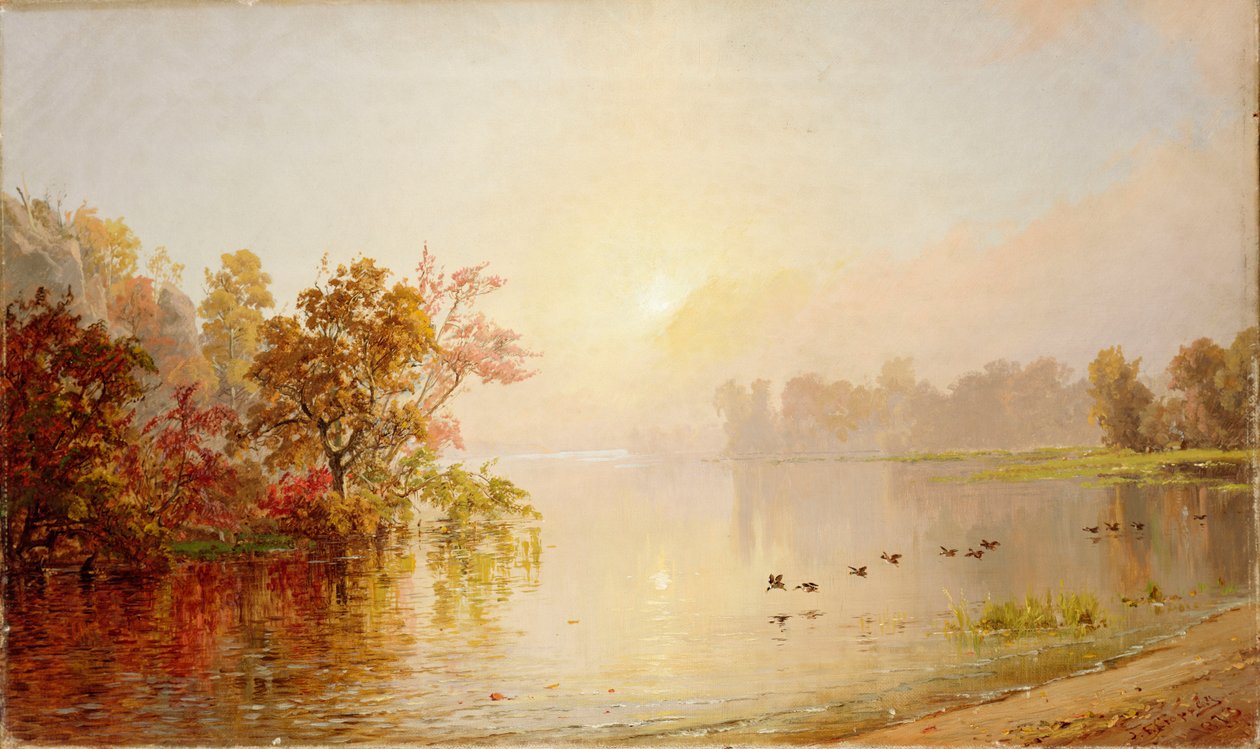 Après-midi brumeux - Automne, 1873 - Jasper Francis Cropsey