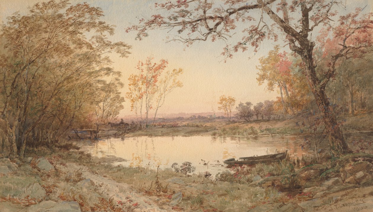 Paysage Hastings-on-Hudson, 1888 - Jasper Francis Cropsey