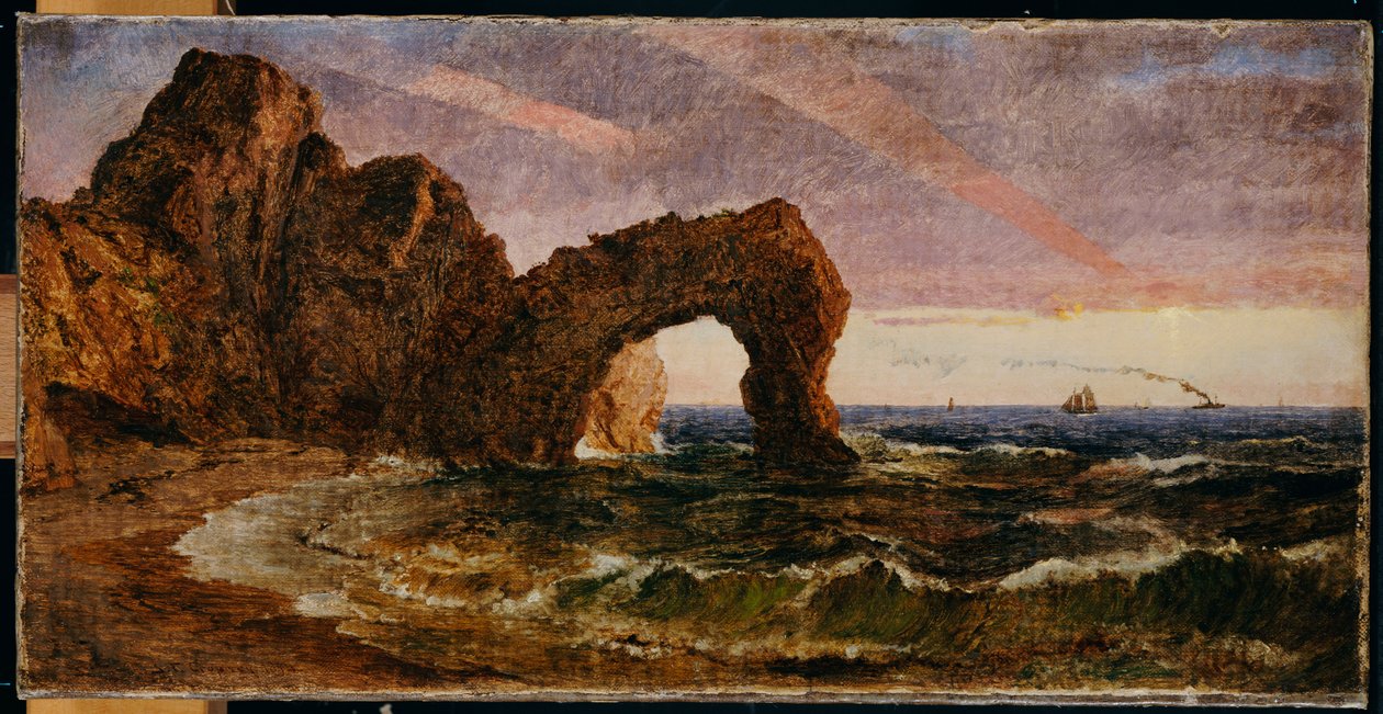 Coucher de soleil à Étretat, 1894 - Jasper Francis Cropsey
