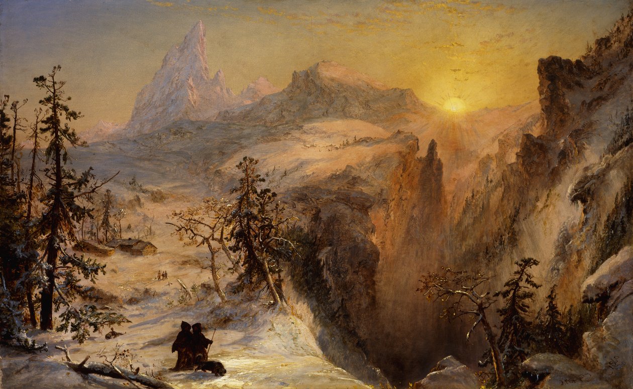 Hiver en Suisse, 1860 - Jasper Francis Cropsey