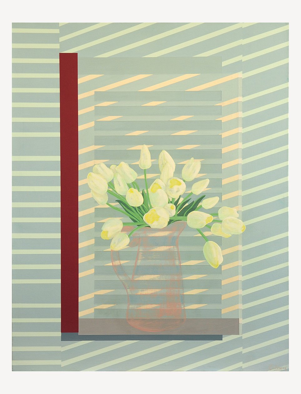 Fleurs contre le volet de la fenêtre - Jasper Galloway