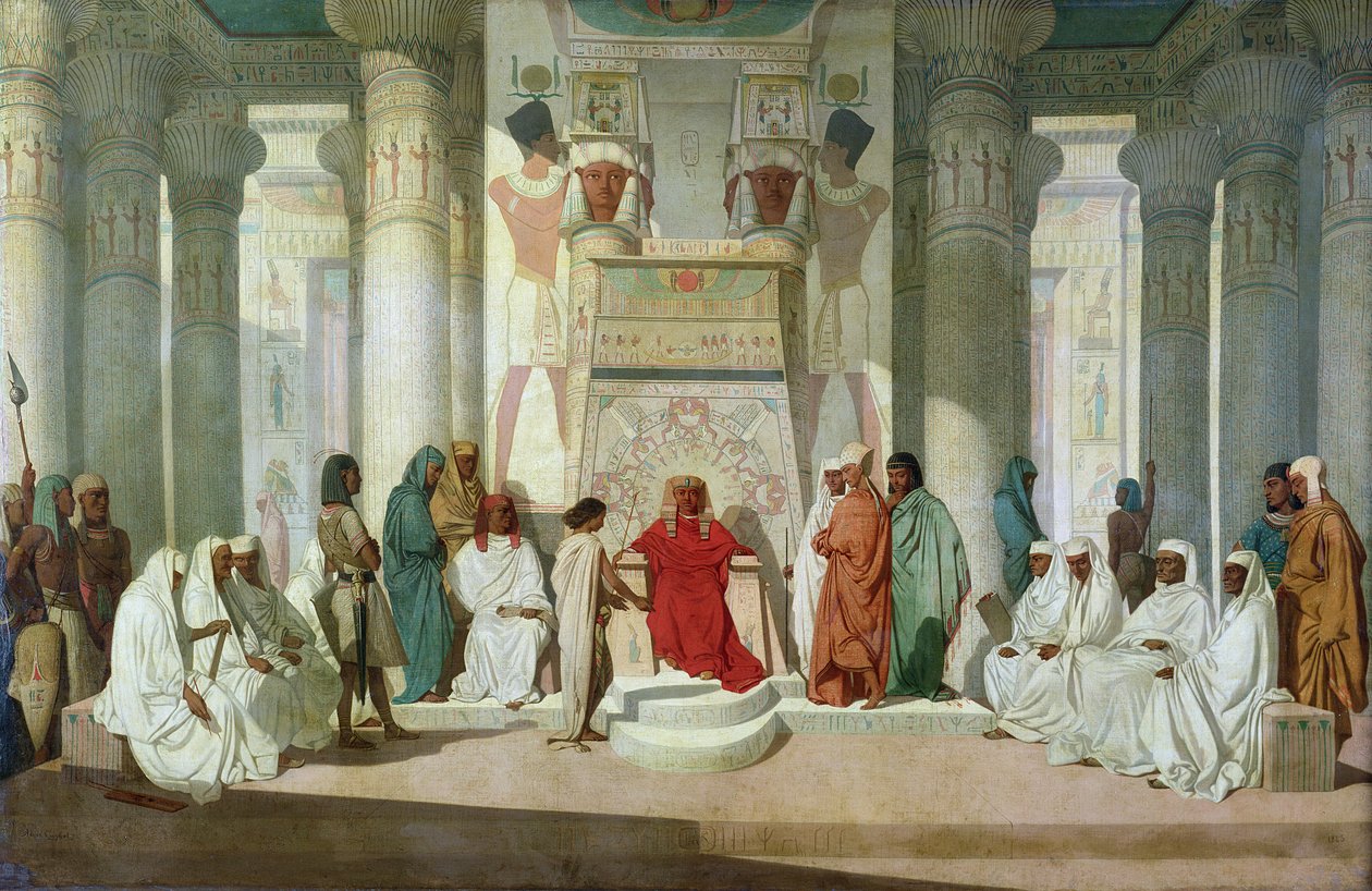 Joseph expliquant les rêves de Pharaon - Jean Adrien Guignet