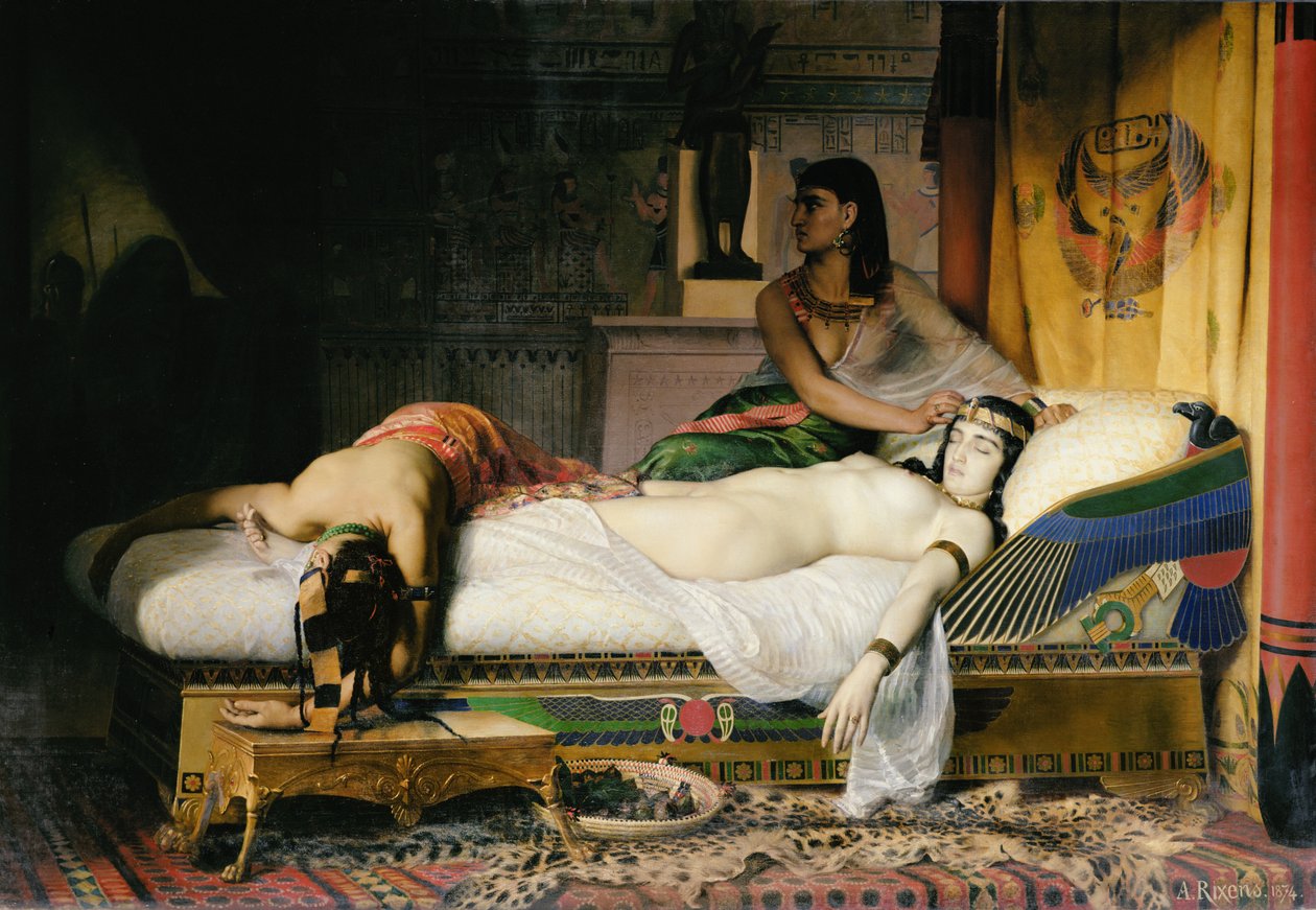 Mort de Cléopâtre, 1874 - Jean Andre Rixens