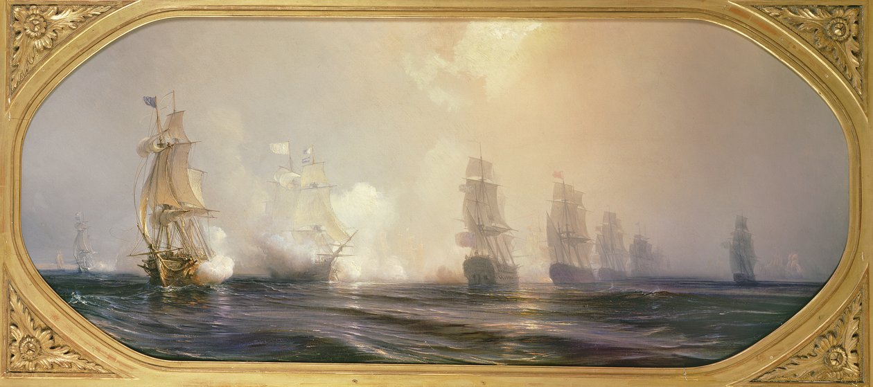 Bataille navale dans la baie de Chesapeake, 3 septembre 1781 - Jean Antoine Theodore Gudin