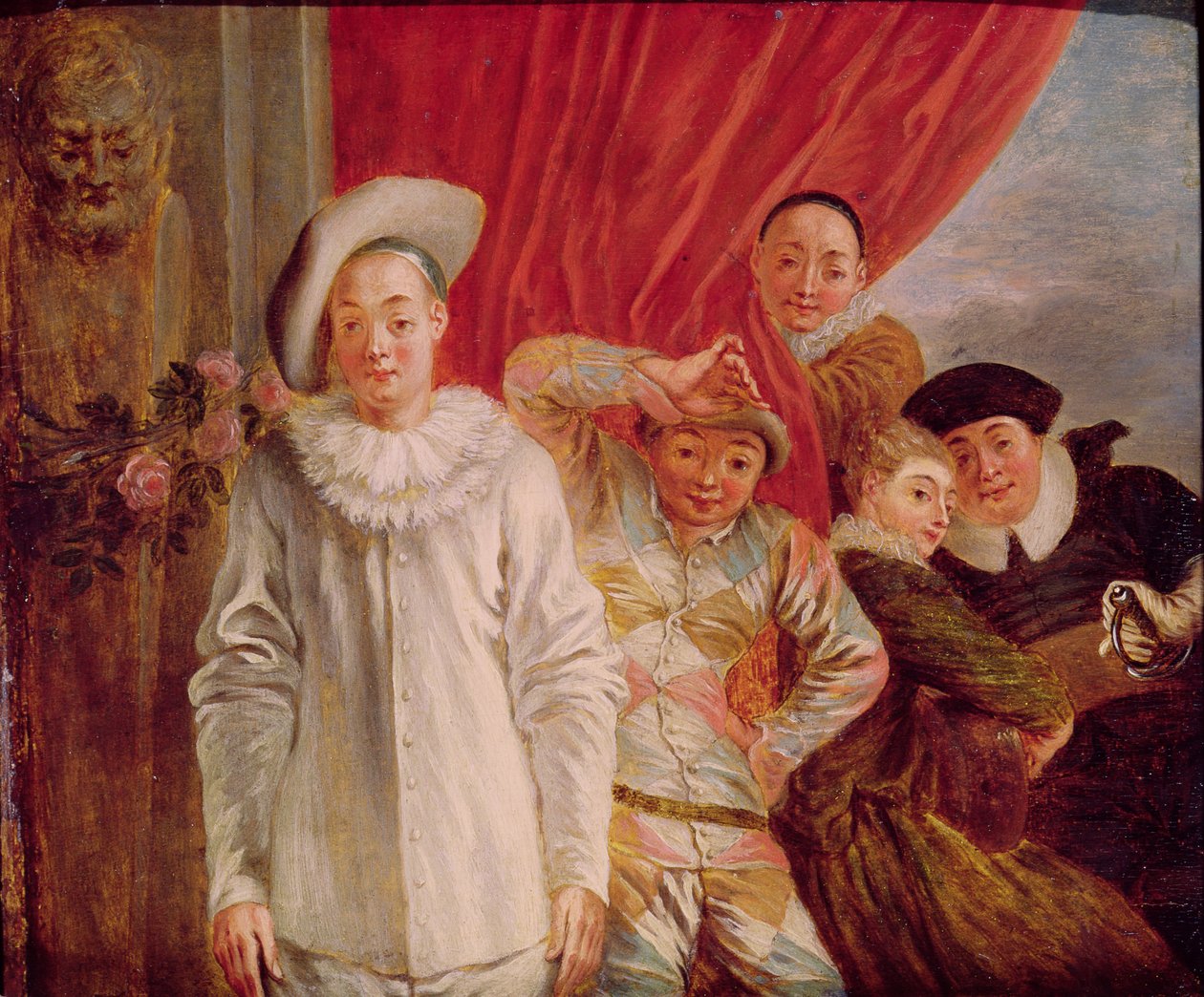 Acteurs de la Comédie Italienne - Jean Antoine Watteau