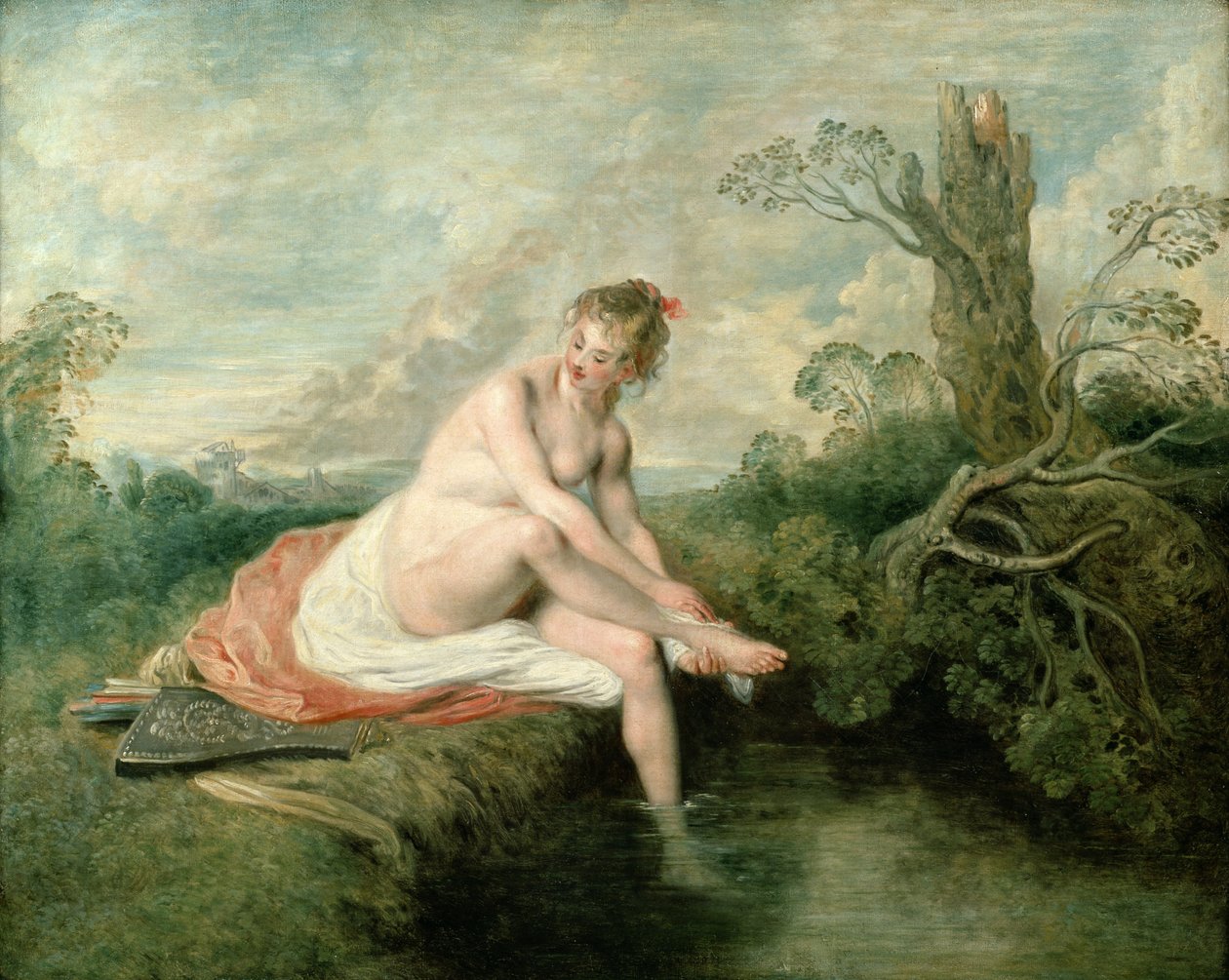 Le bain de Diane - Jean Antoine Watteau