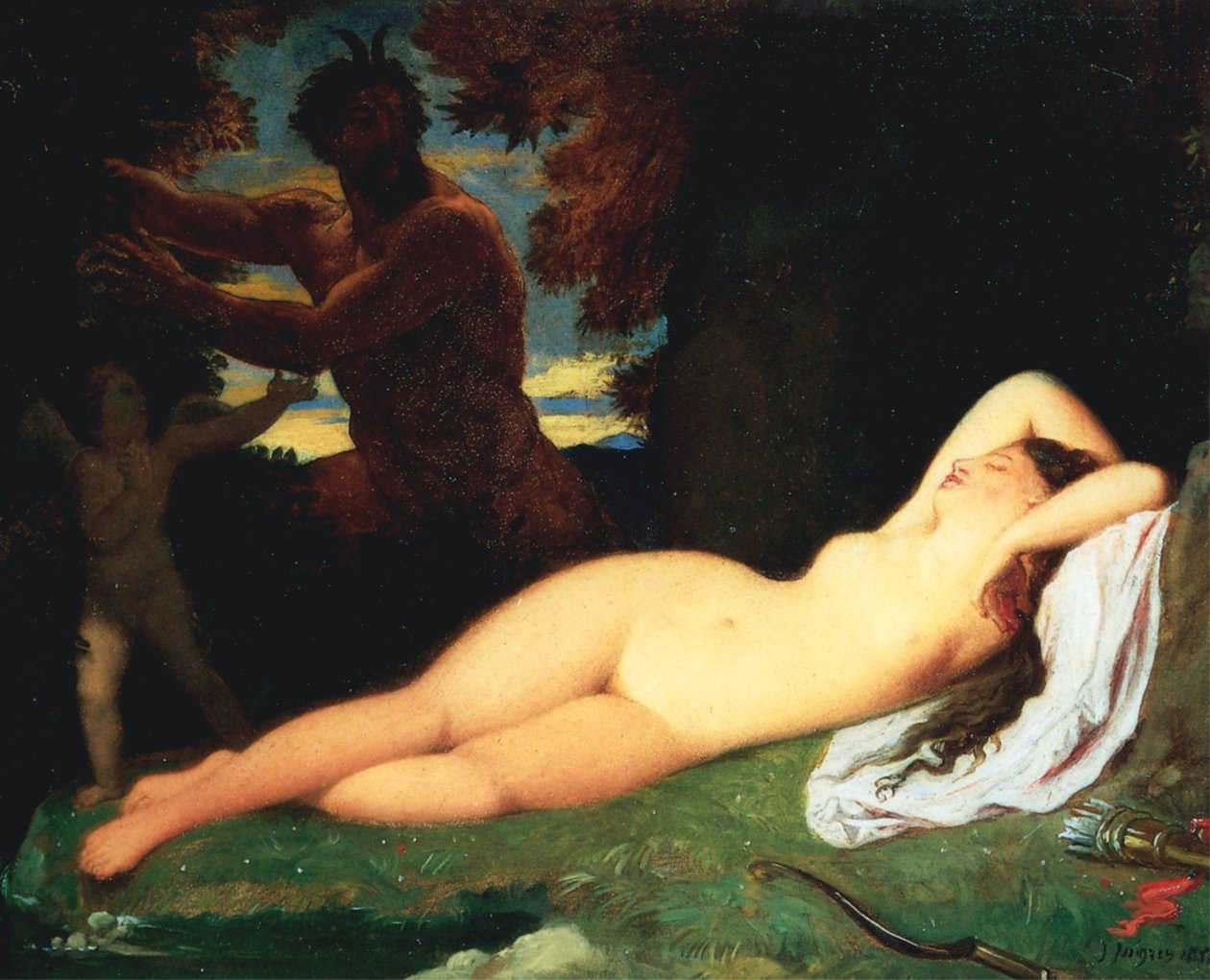 Jupiter et Antiope - Jean Auguste Dominique Ingres