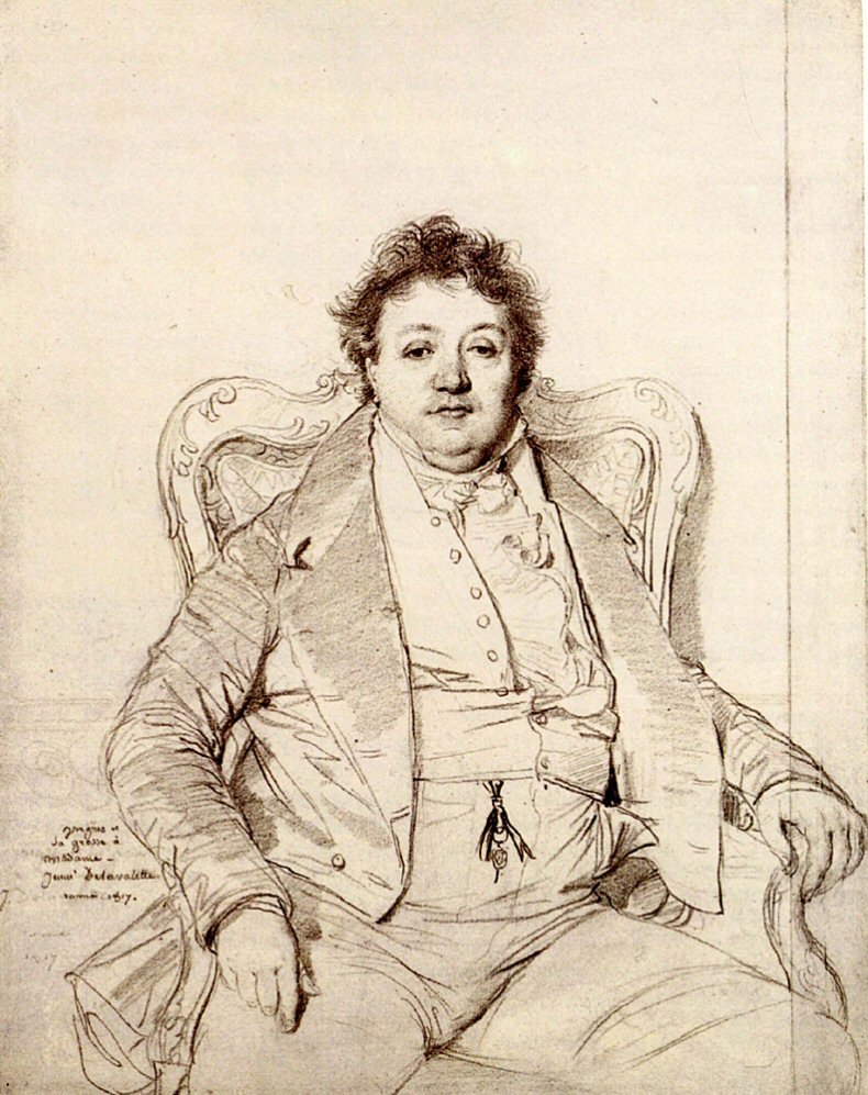 Portrait par Ingres - Jean Auguste Dominique Ingres