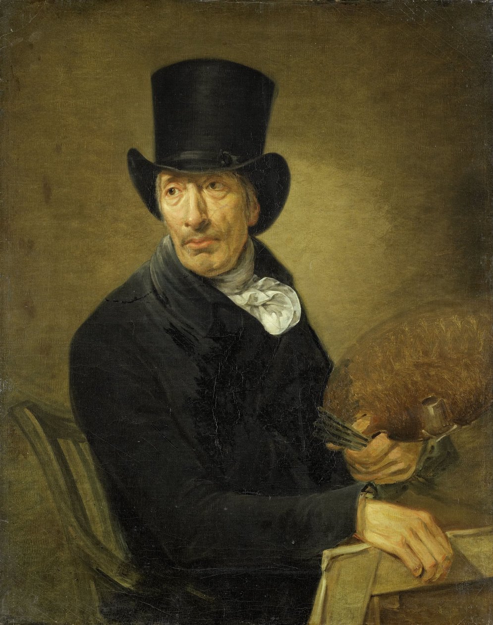 Portrait du peintre Pieter Barbiers - Jean Augustin Daiwaille