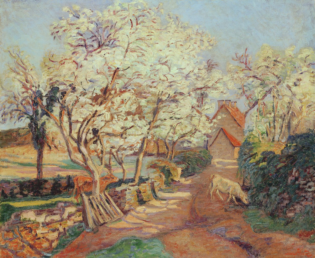 Pruniers en fleurs - Jean Baptiste Armand Guillaumin