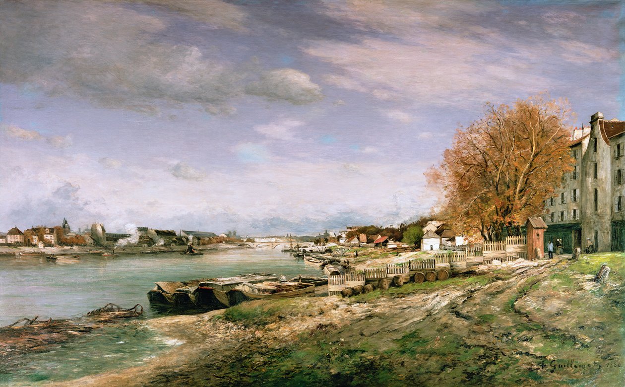 Le vieux quai de Bercy, Paris, 1880 - Jean Baptiste Armand Guillaumin