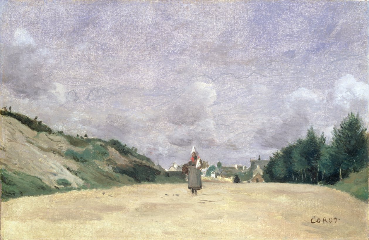 Une route en Normandie, c.1860-65 - Jean Baptiste Camille Corot