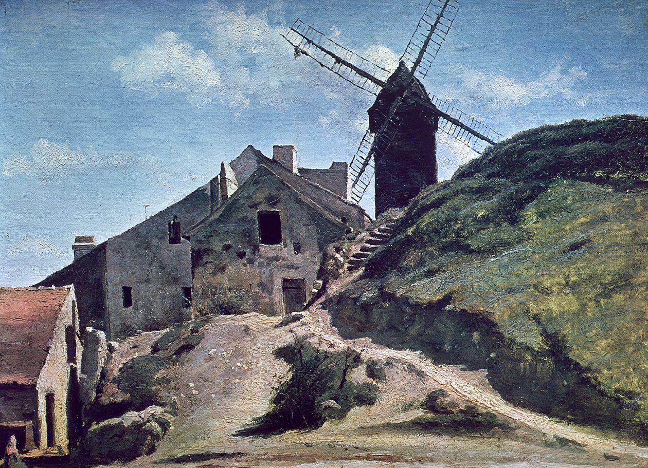 Un moulin à Montmartre, 1840-45 - Jean Baptiste Camille Corot