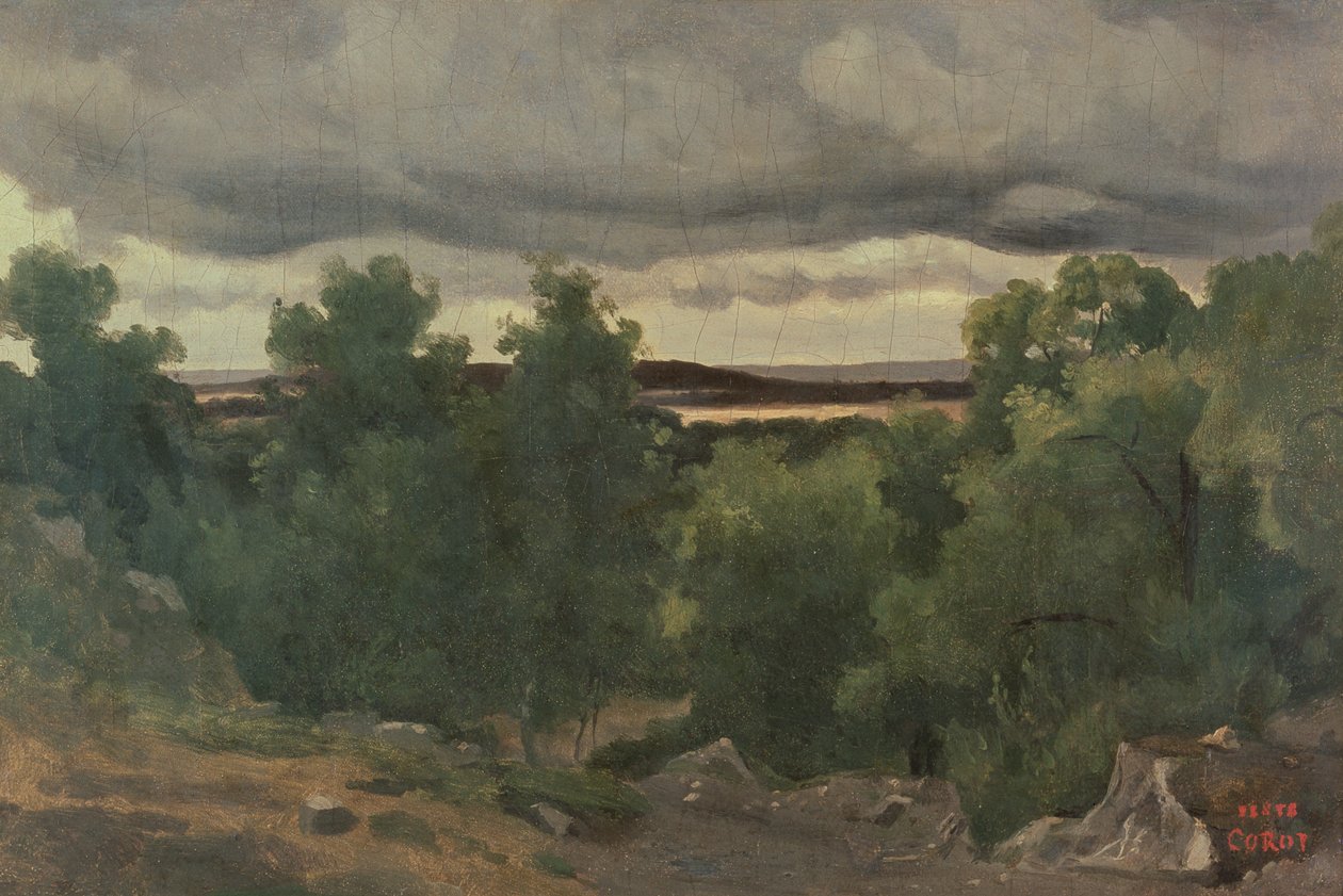Au Petit Chaville - Jean Baptiste Camille Corot